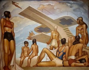 Painting: Jorge González Camarena - The Bathers